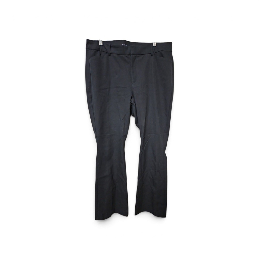 Old Navy Pixie Mid-Rise Full-Length Pants Black Straight Leg Trousers Womens 20